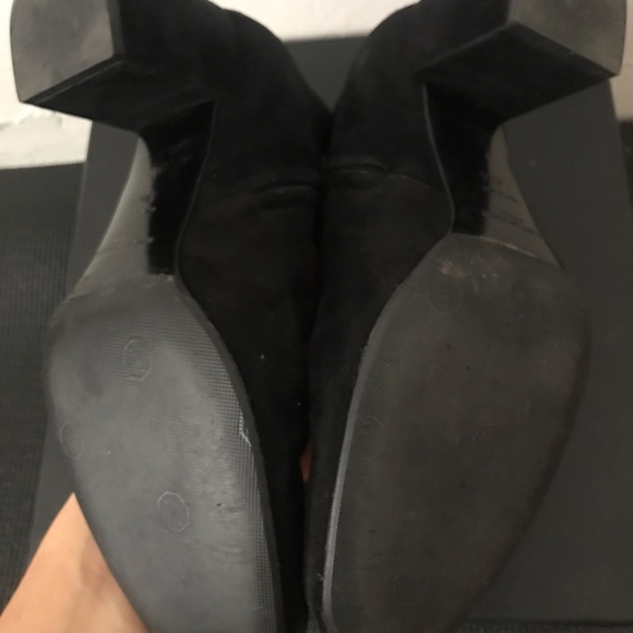 Saint Laurent Babies Black Suede Booties 36.5 6.5 $995 - Picture 5 of 6